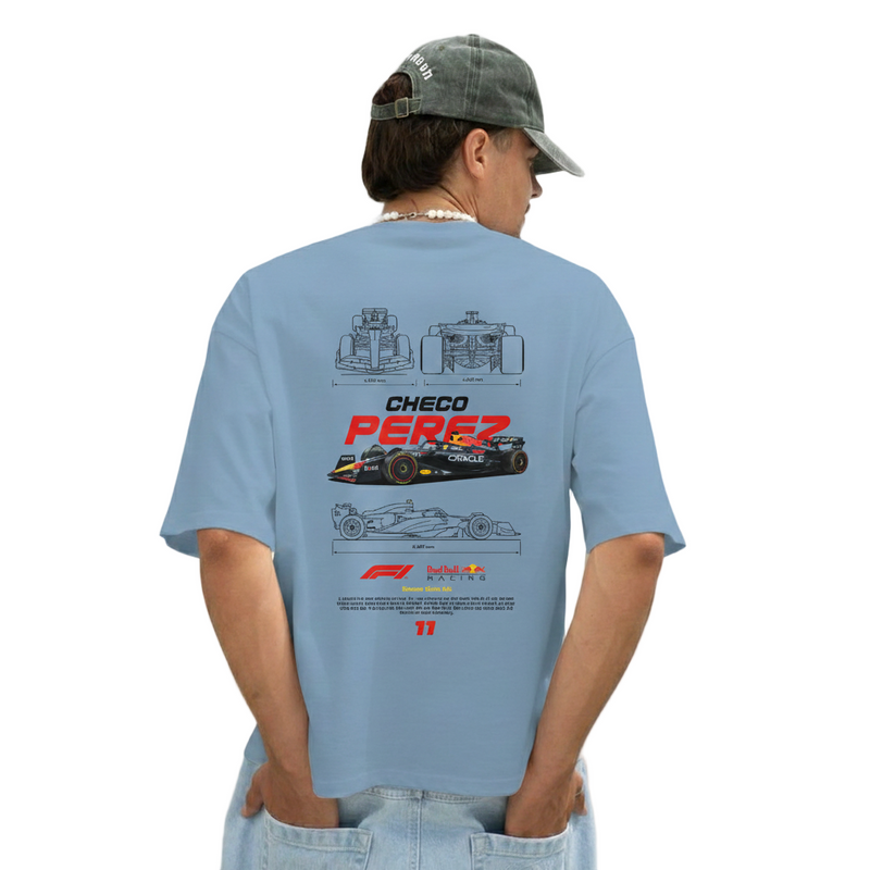 Checo Perez F1Oversized Graphic T-Shirt for Men & Women