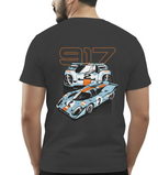 Half Sleeves Ford Car Graphic T-Shirt