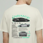 Lamborghini Half Sleeves Graphic T-Shirt