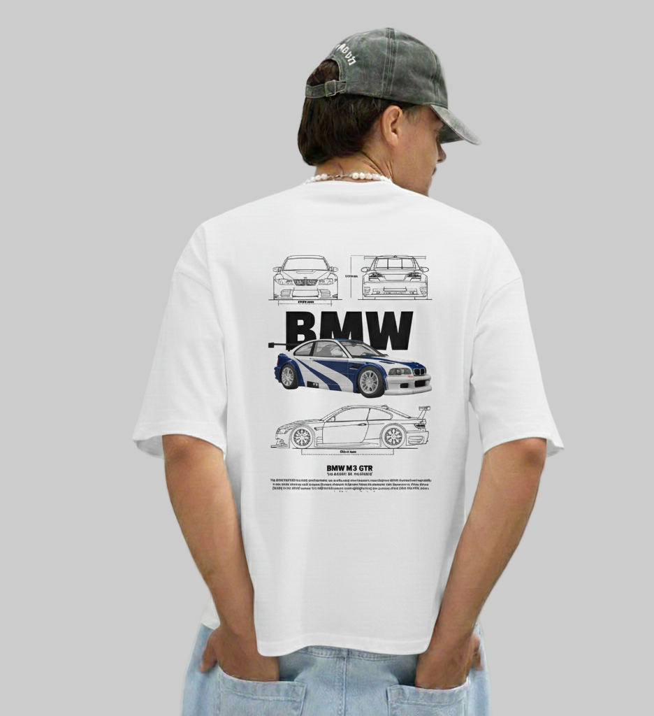 Oversized BMW M3 GTR Graphic T-Shirt for Men & Women