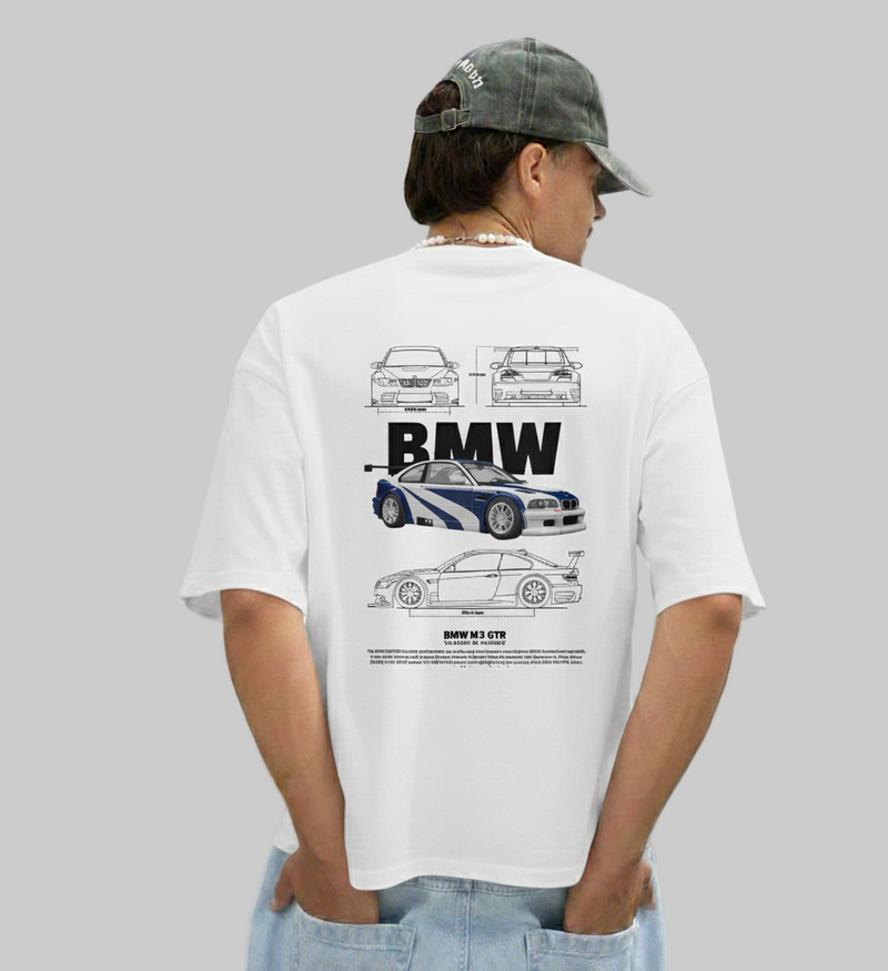 Oversized BMW M3 GTR Graphic T-Shirt for Men & Women