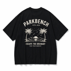 Oversized Cotton T-Shirt – Black | Parkbench Streetwear