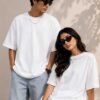 couple white tshirt