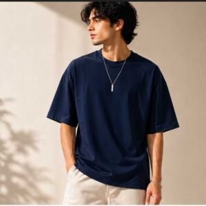 Men’s Oversized Navy Blue T-Shirt | 100% Pure Cotton Premium Fit