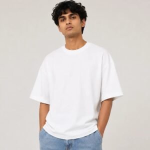 White Oversized Unisex Cotton T-Shirt  | Premium  Tee